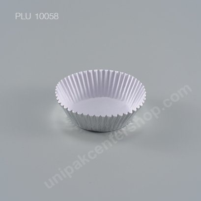 กระทงกระดาษฟอยล์ 8x6.3x2.8 cm (Silver Foil Paper Cupcake Liner) (SS) (3219)
