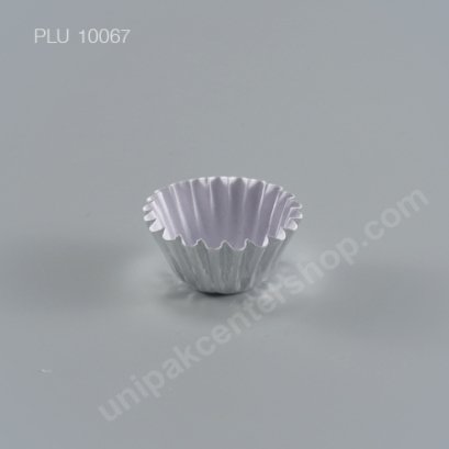 กระทงกระดาษฟอยล์ ลอนใหญ่ 3.5x2x2 cm (Silver Foil Paper Cupcake Liner) (SS) (1612)