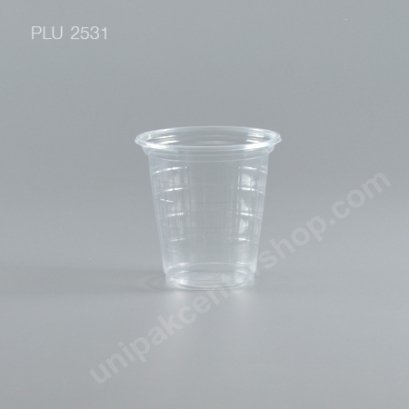 แก้ว ถ้วยน้ำดื่ม 6 oz. PP ลาย เกล็ดแก้วใส ปาก 75mm