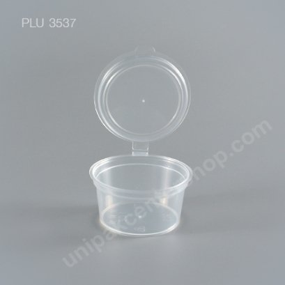 ถ้วยกระปุกน้ำจิ้ม ซอส PP 1 oz พร้อมฝาในตัว (NO. 903)