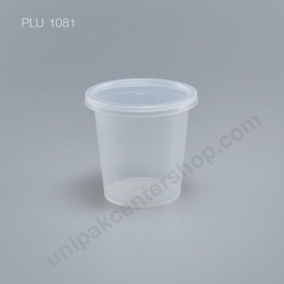 ถ้วยเต้าฮวย พุดดิ้ง PP + ฝาเรียบ  (6 oz) AC450
