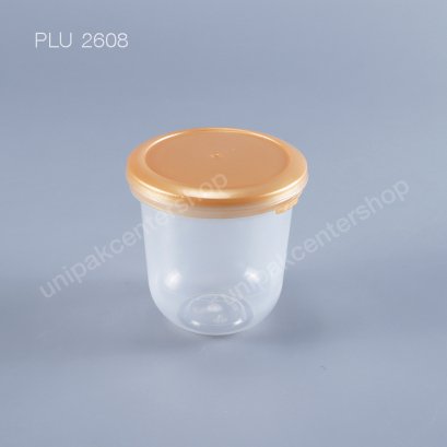 ถ้วยเต้าฮวยแคปซูล 6 oz + ฝาสีทอง PP