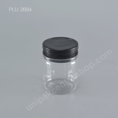 กระปุก PET 400 gm + ฝา 2 ชั้น (ดำ)