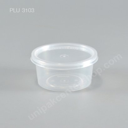 กระปุกใส่อาหาร PP กลม 75 ml (AS315/SL017) + ฝา