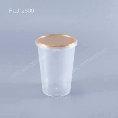 กระปุกใส่อาหาร 400 ml + ฝาสีทอง PP