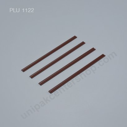 หลอดแบนคนกาแฟ สีน้ำตาล ขนาด 0.5 x 12.0 cm