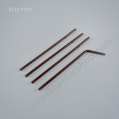 หลอดงอสีน้ำตาล  ขนาด 6 mm x 21-22 cm