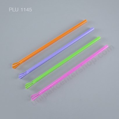 หลอดปลายช้อนคละสีNO.824