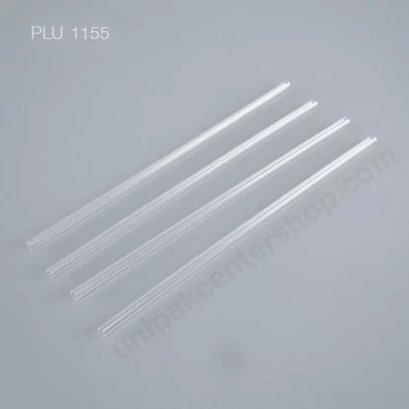 หลอดกาแฟ PP ใส, ความยาว 25.5 cm