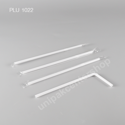 หลอดงอขาว 6x21 cm (ห่อฟิล์ซองเดี่ยว)