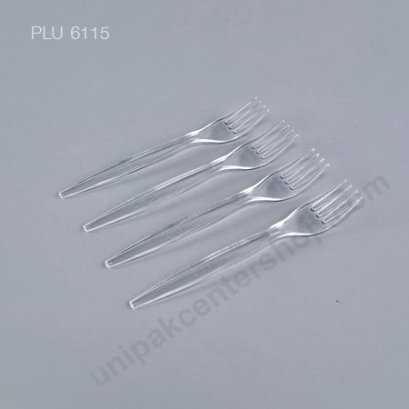 ส้อมพลาสติกใส NO.0042