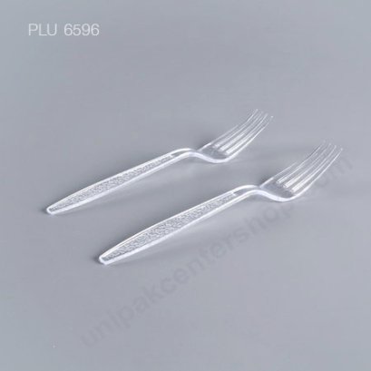 ส้อมพลาสติก PS ใส 7&quot; (TW551)