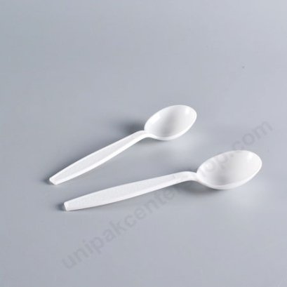 ช้อนซุปพลาสติก PP สีขาว 5.5&quot;(TW554)