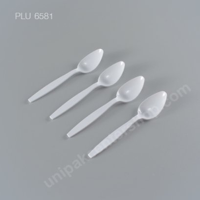 ช้อนพลาสติกขาว 7 นิ้ว (C24)