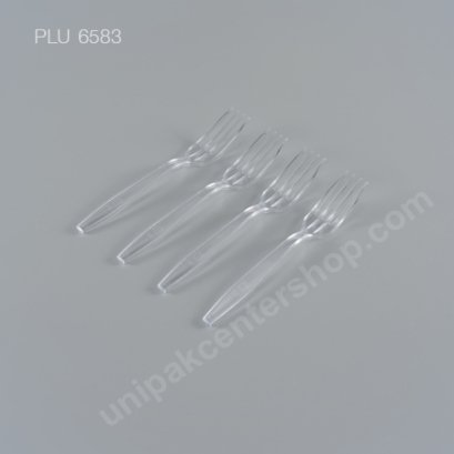 ส้อมพลาสติกใส 7 นิ้ว (C24)