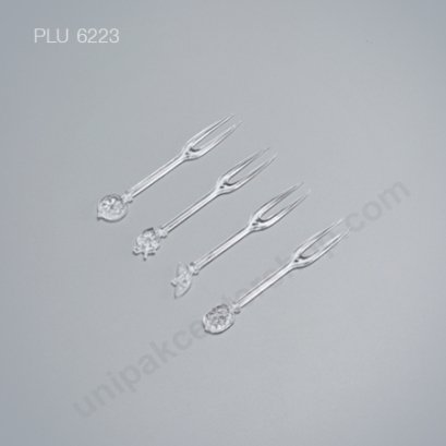 ส้อมพลาสติกจิ้มผลไม้ No.0044
