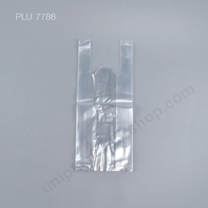 ถุงหิ้วใสผ่านน้ำ LLDPE ขนาด 8 x 16 นิ้ว