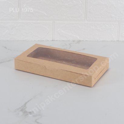 กล่องกระดาษคราฟท์ สำหรับบราวนี่ 6 ชิ้น