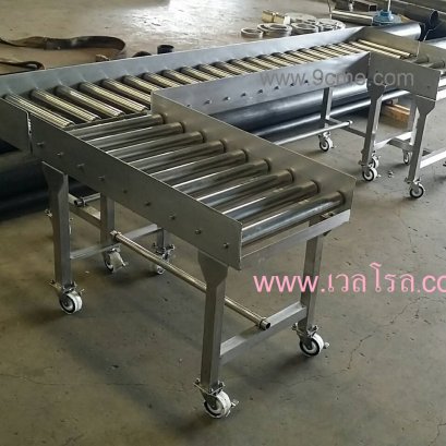 ลูกกลิ้งลำเลียงสแตนเลส สำหรับไลน์บรรจุในอุตสาหกรรมอาหาร