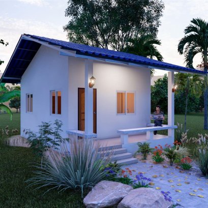 ด้านหน้าบ้านหลังเล็ก