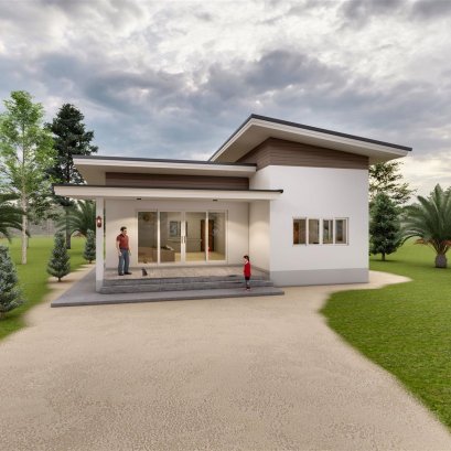 บ้านหลังคาแหงน2ห้องนอน