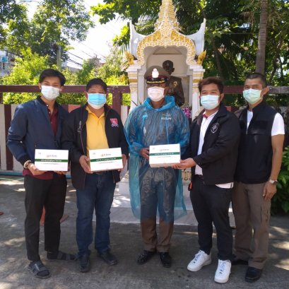 กต.ตร.สน.หนองแขม มอบอุปกรณ์การตรวจ ตามโครงการตรวจหาเชื้อโควิด-19 เชิงรุก  ของสน.หนองแขม