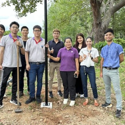 อุปกรณ์กักเก็บพลังงานจากงานวิจัย สู่การทดลองใช้ในชุมชน ส่งเสริมการใช้พลังงานสะอาด การเรียนรู้และถ่ายทอดเทคโนโลยี ณ  ศูนย์เรียนรู้เกษตรนวัต สถาบันเทคโนโลยีจิตรลดา อำเภอวังจันทร์ จังหวัด ระยอง