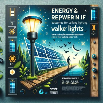 Energy&Power X และ CEST VISTEC ขอเสนอบริการซ่อมและเปลี่ยนแบตเตอรี่ด้วย VISBAT สำหรับระบบแสงสว่างที่ใช้พลังงานจากแสงอาทิตย์ (walking lighting solar cells)