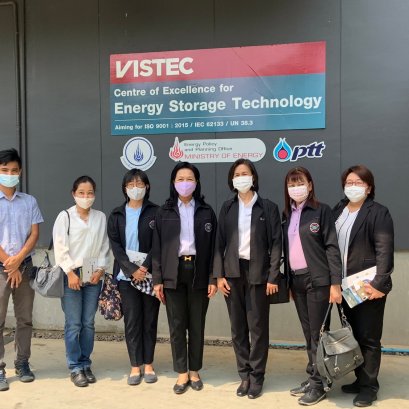 ศูนย์ความเป็นเลิศด้านเทคโนโลยีกักเก็บพลังงาน (CEST) ให้การต้อนรับ ดร. สมจิณณ์ พิลึก ผู้ว่าการนิคมอุสาหกรรมแห่งประเทศไทย (กนอ.) และคณะ ในโอกาสเข้าเยี่ยม EECi และสถาบันวิทยสิริเมธี (VISTEC) ในวันที่ 11 มีนาคม พ.ศ 2564
