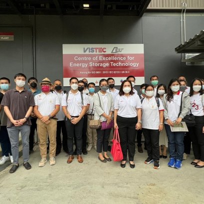 เมื่อวันจันทร์ที่ 20 มิถุนายน 2565 ศูนย์ความเป็นเลิศด้านเทคโนโลยีกักเก็บพลังงาน (CEST) ให้การตอนรับคณะมหาวิทยาลัยแม่ฟ้าหลวง สำนักวิชาการจัดการ ในโอกาสเข้าเยี่ยม สถาบันวิทยสิริเมธี (VISTEC)