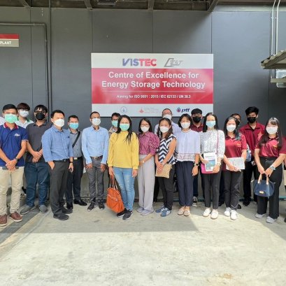 ในวันจันทร์ที่ 27 มิถุนายน 2565 ศูนย์ความเป็นเลิศด้านเทคโนโลยีกักเก็บพลังงาน (CEST) ให้การตอนรับคณะมหาวิทยาลัยเทคโนโลยีราชมงคลธัญบุรี ในโอกาสเข้าเยี่ยม สถาบันวิทยสิริเมธี (VISTEC)