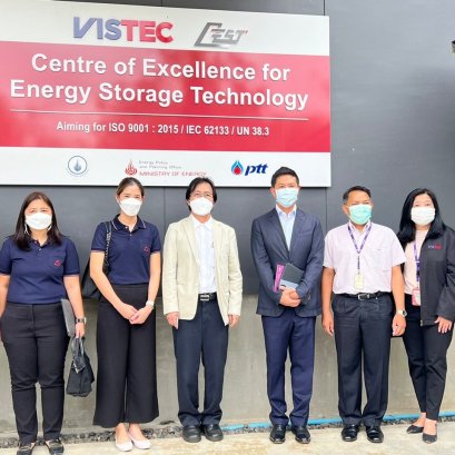 ในวันอังคารที่ 19 กรกฏาคม 2565 คณะผู้บริหารและศูนย์ความเป็นเลิศด้านเทคโนโลยีกักเก็บพลังงาน (CEST) ได้ให้การต้อนรับคณะ คุณเสวก ประกิจฤทธานนท์ และคณะ จาก บริษัท ออโรแม๊กซ์ จำกัด ในโอกาสเข้าเยี่ยม สถาบันวิทยสิริเมธี (VISTEC) ผู้บรรยาย ศาสตราจารย์ ดร.จำรัส ลิ