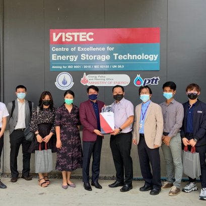 ศูนย์ความเป็นเลิศด้านเทคโนโลยีกักเก็บพลังงาน (CEST) ให้การต้อนรับ คณะผู้บริหารจากสำนักนวัตกรรมแห่งชาติ (NIA) ที่ให้เกียรติมาเยี่ยมชมผลงานวิจัยและโรงงานผลิตลิเธียมไอออนแบตเตอรี่ต้นแบบ วันที่ 30 มีนาคม 2564