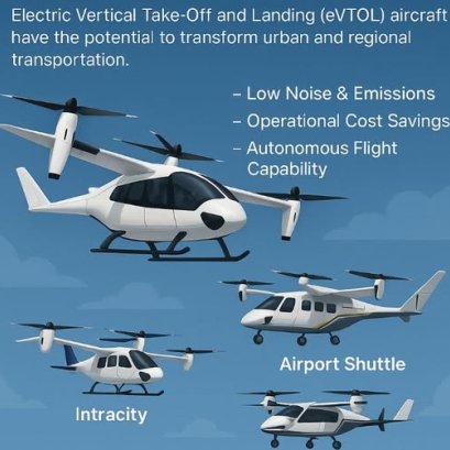 Air Taxis  เครื่องบินขึ้นและลงแนวดิ่งด้วยระบบไฟฟ้า (eVTOL) 