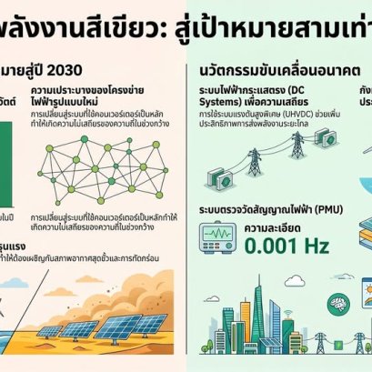  เร่งพลังงานสะอาดสู่ปี 2030: ความท้าทายที่แท้จริง ไม่ใช่แค่สร้างโซลาร์และกังหันลมให้มากขึ้น