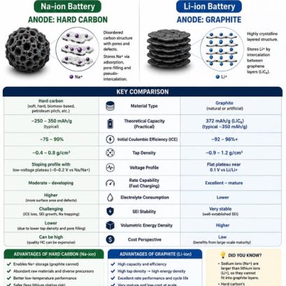  Fact about Na-ion and Li-ion Battery (1) ANODE MATERIALS