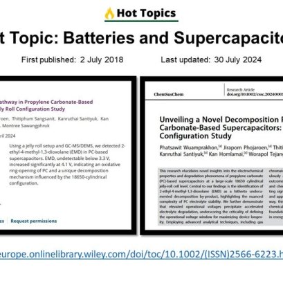 Hot Topic: Batteries and Supercapacitors