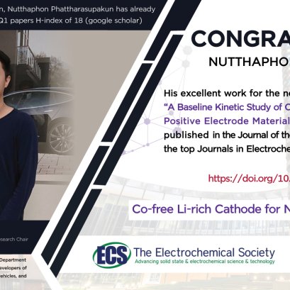 Congratulations to Nutthaphon Phattharasupakun