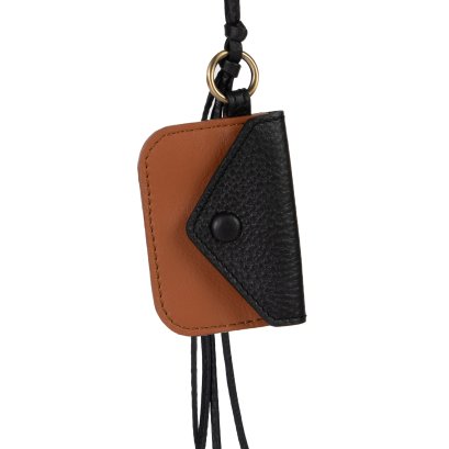 City Charm in Rust – Suede Leather Card Clip for Koiji