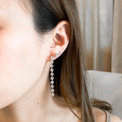 Silver Line Earrings