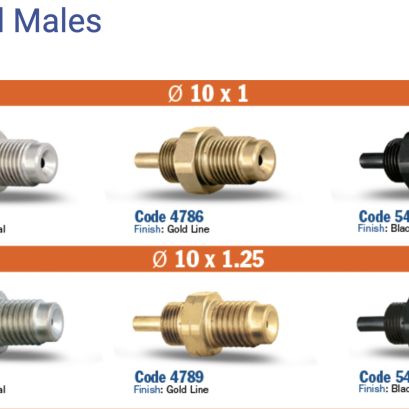 Allegri male fittings |หัวตัวผู้