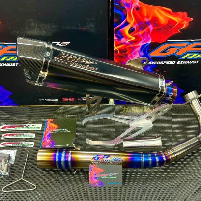 GP racing สีดำ ปากคาร์บอน  FORZA350 ปี 2020-ปัจจุบัน