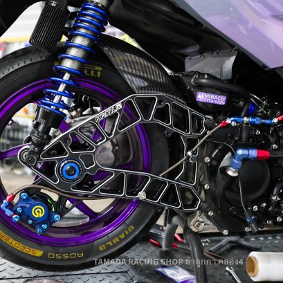 Kamui สวิงอาร์ม สีดำเงิน ตรงรุ่น สำหรับ Forza350