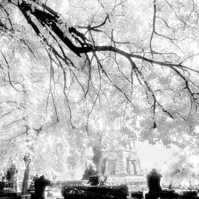 อยุธยาในยุคฟิลม์  #infrared #film #blackandwhite #อยุธยา