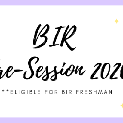 BIR Pre-Session 2020