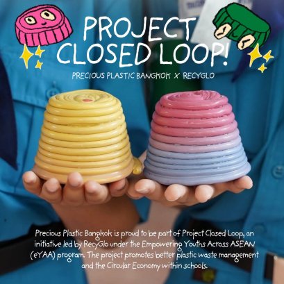 Precious Plastic Bangkok x RecyGlo 