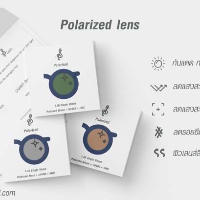 สีของเลนส์ Polarized แต่ละสี มีข้อดีอย่างไร?