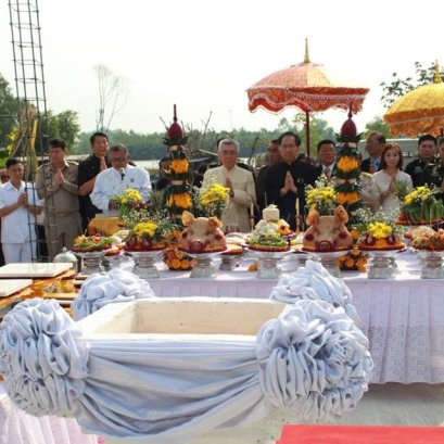 หอการค้าจังหวัดฉะเชิงเทรา ร่วมพิธีบวงสรวงและวางศิลาฤกษ์หอพระพุทธโสธร พิพิธภัณฑ์เมืองฉะเชิงเทรา