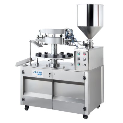 เครื่องบรรจุหลอดพลาสติกพร้อมซีลกึ่งอัตโนมัติ Semi auto metal/aluminium tube filling and sealing machine