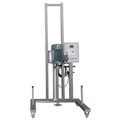 เครื่องอิมัลชันสตีลกระจายความเร็วสูงและผสม Stain Steel Pneumatic Lifting Disperser